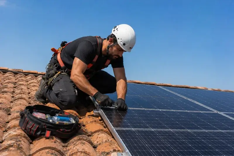 Maintenance et monitoring de panneaux solaires à Castelnau-de-Lévis